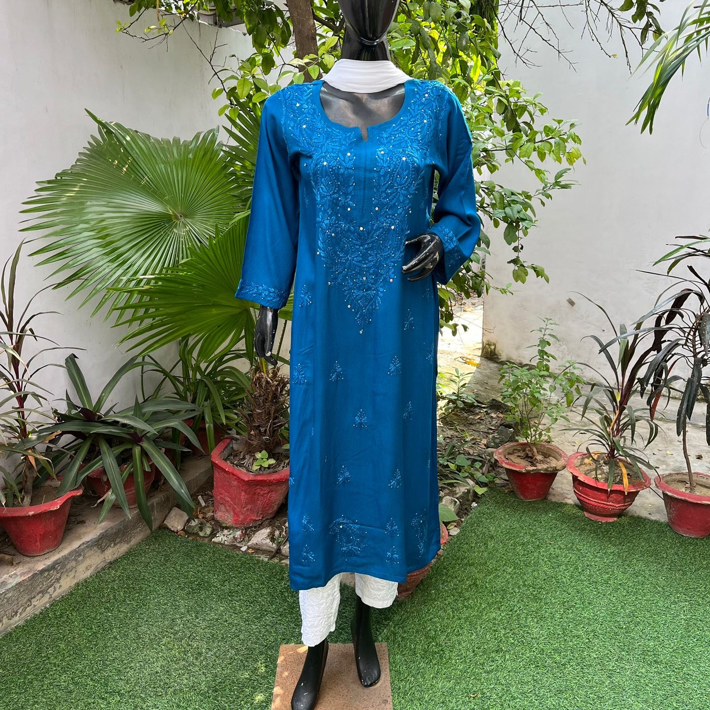 Rayon Mukaish Kurta