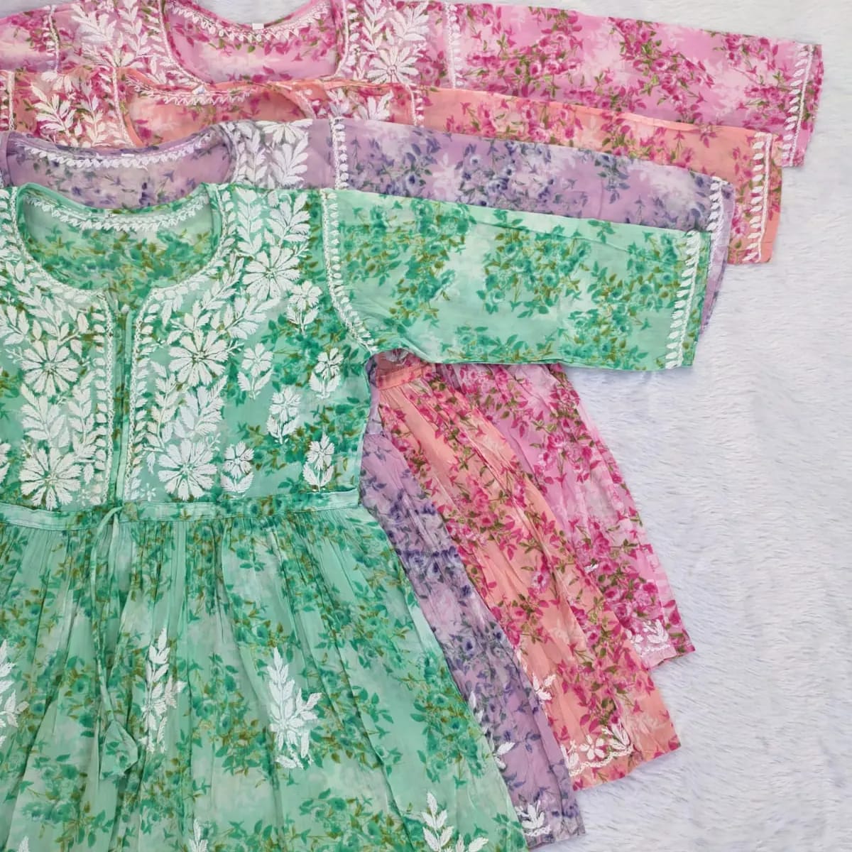 Mulmul Printed Short Gown