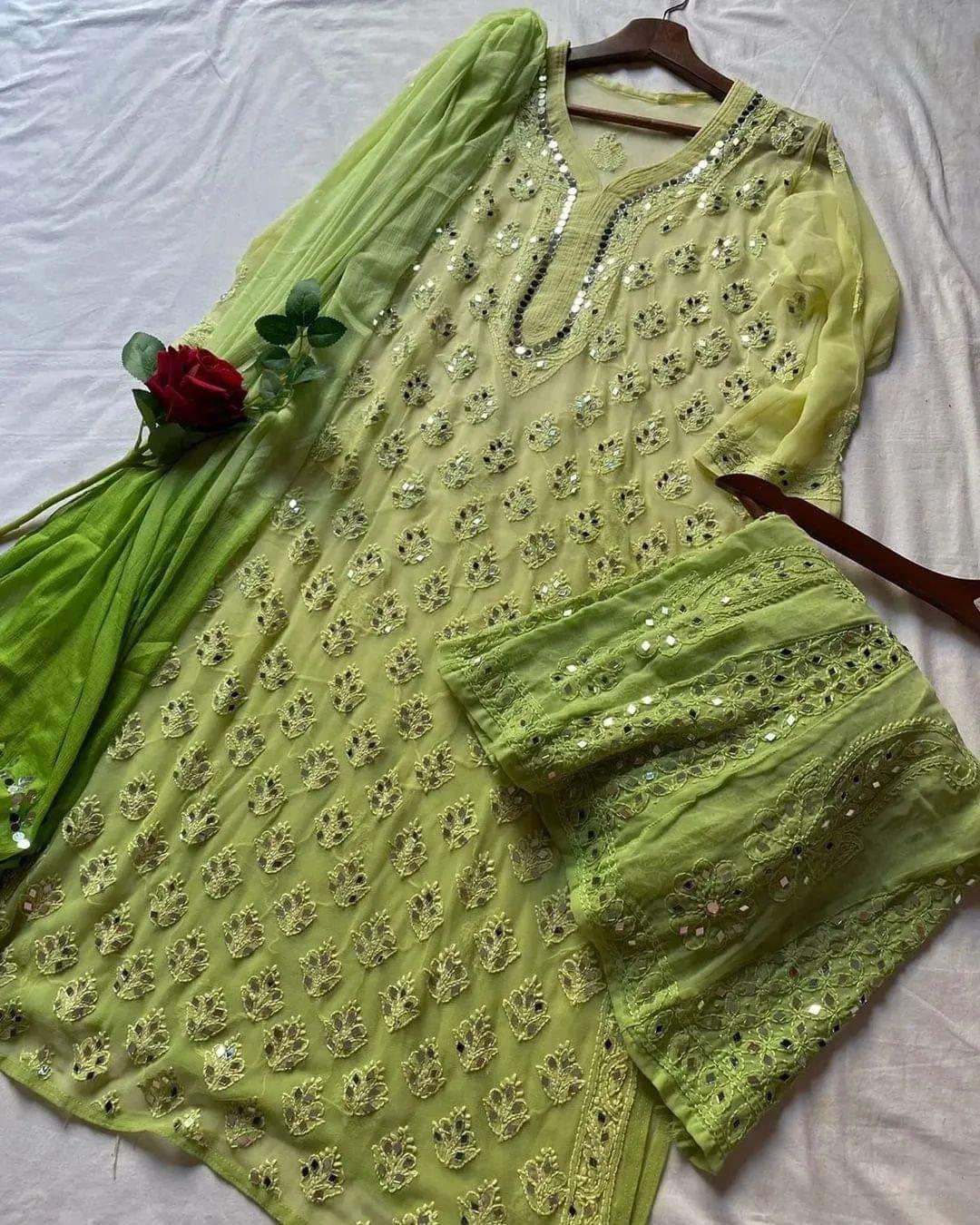 georgette kurti