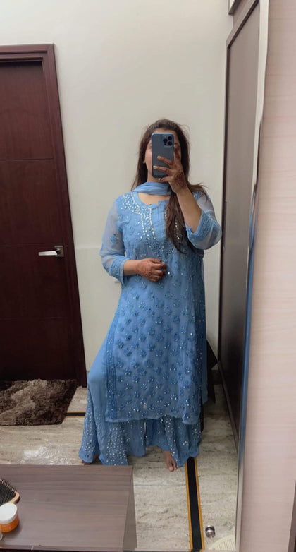 georgette kurti