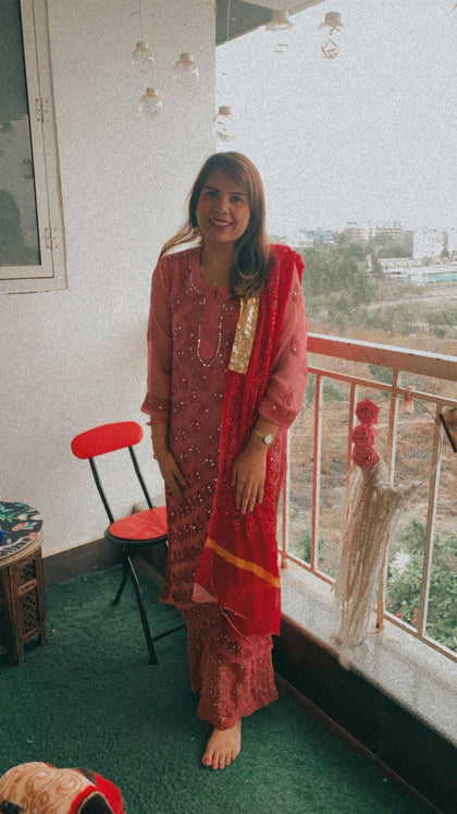 georgette kurti