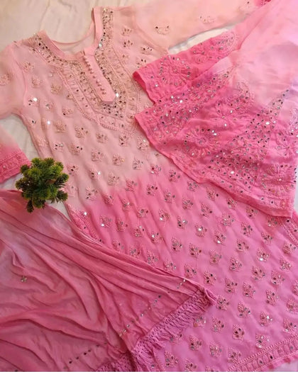 georgette kurti