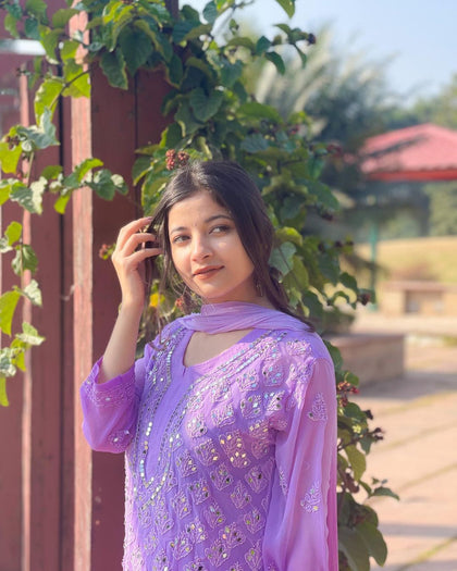 georgette kurti