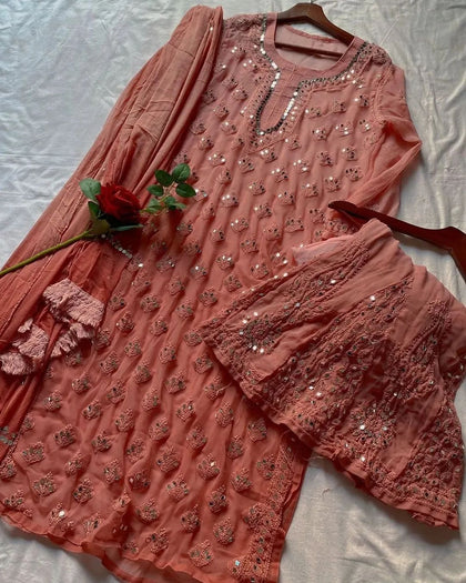 georgette kurti
