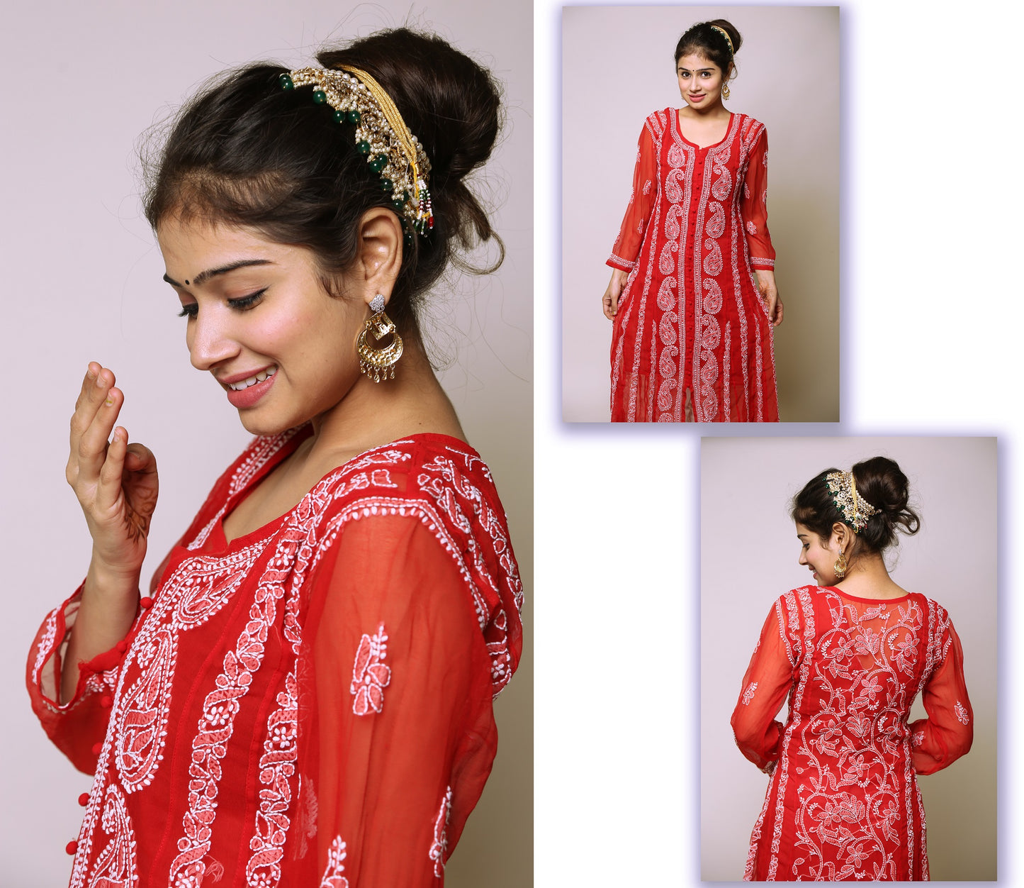 Georgette Back Panel Anarkali