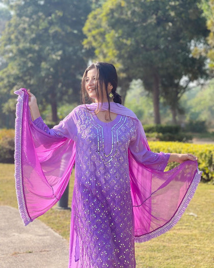 georgette kurti