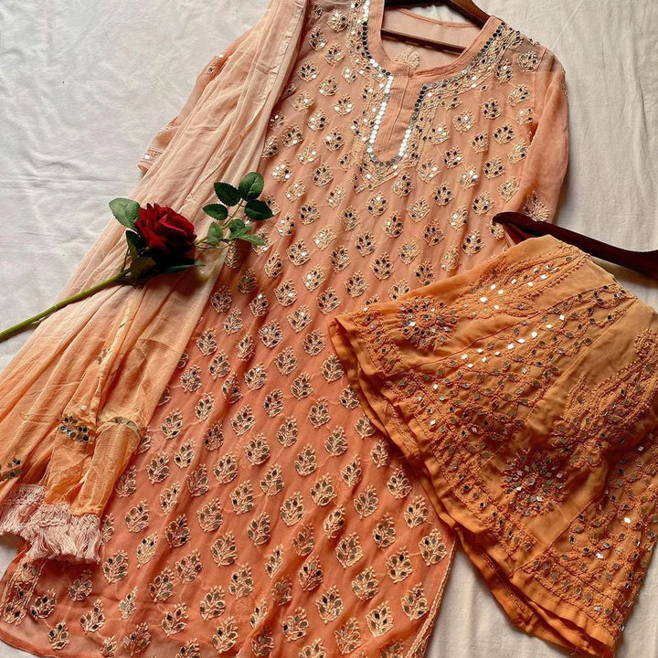 georgette kurti