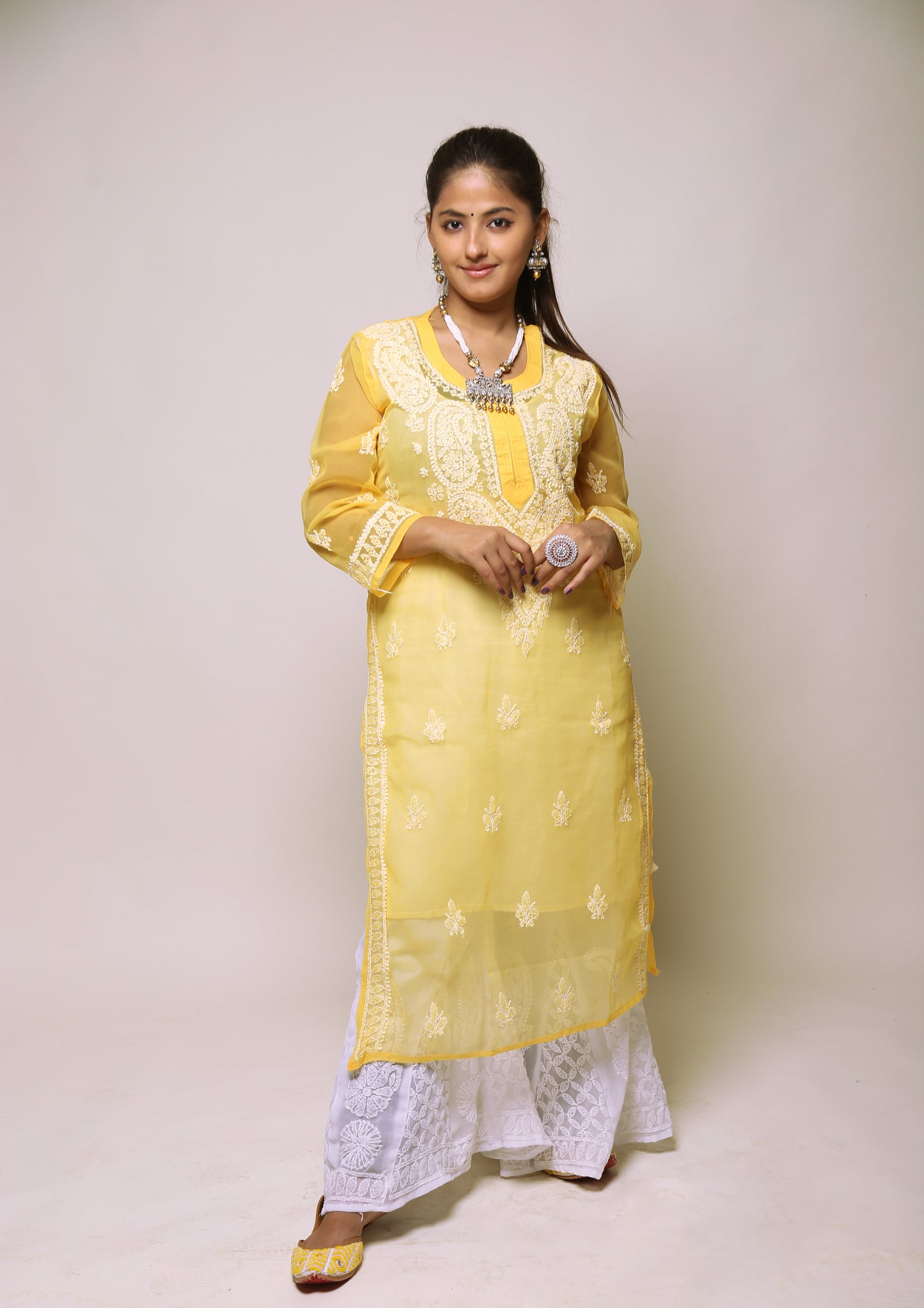Georgette Gala Booti Kurta