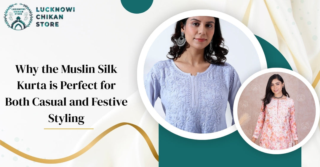 muslin silk kurta