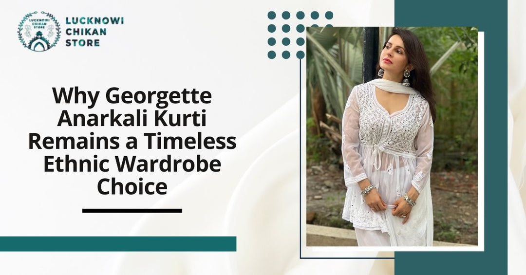 georgette anarkali kurti