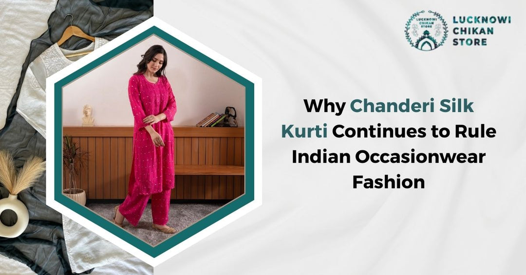 chanderi silk kurti