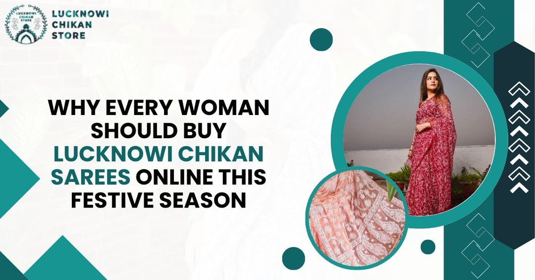 buy Lucknowi Chikan sarees 