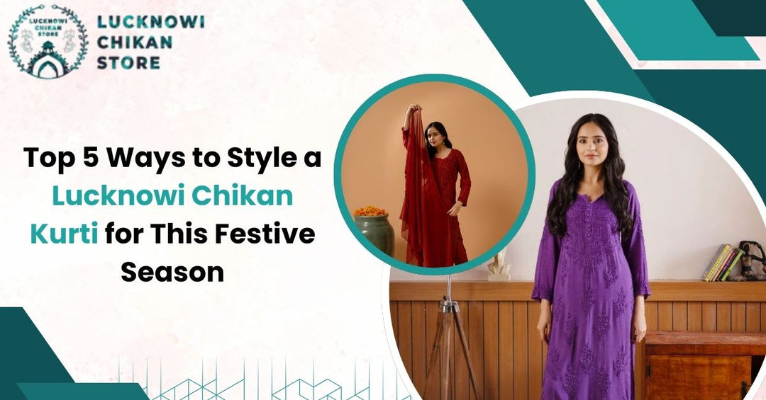  Lucknowi chikan kurti 