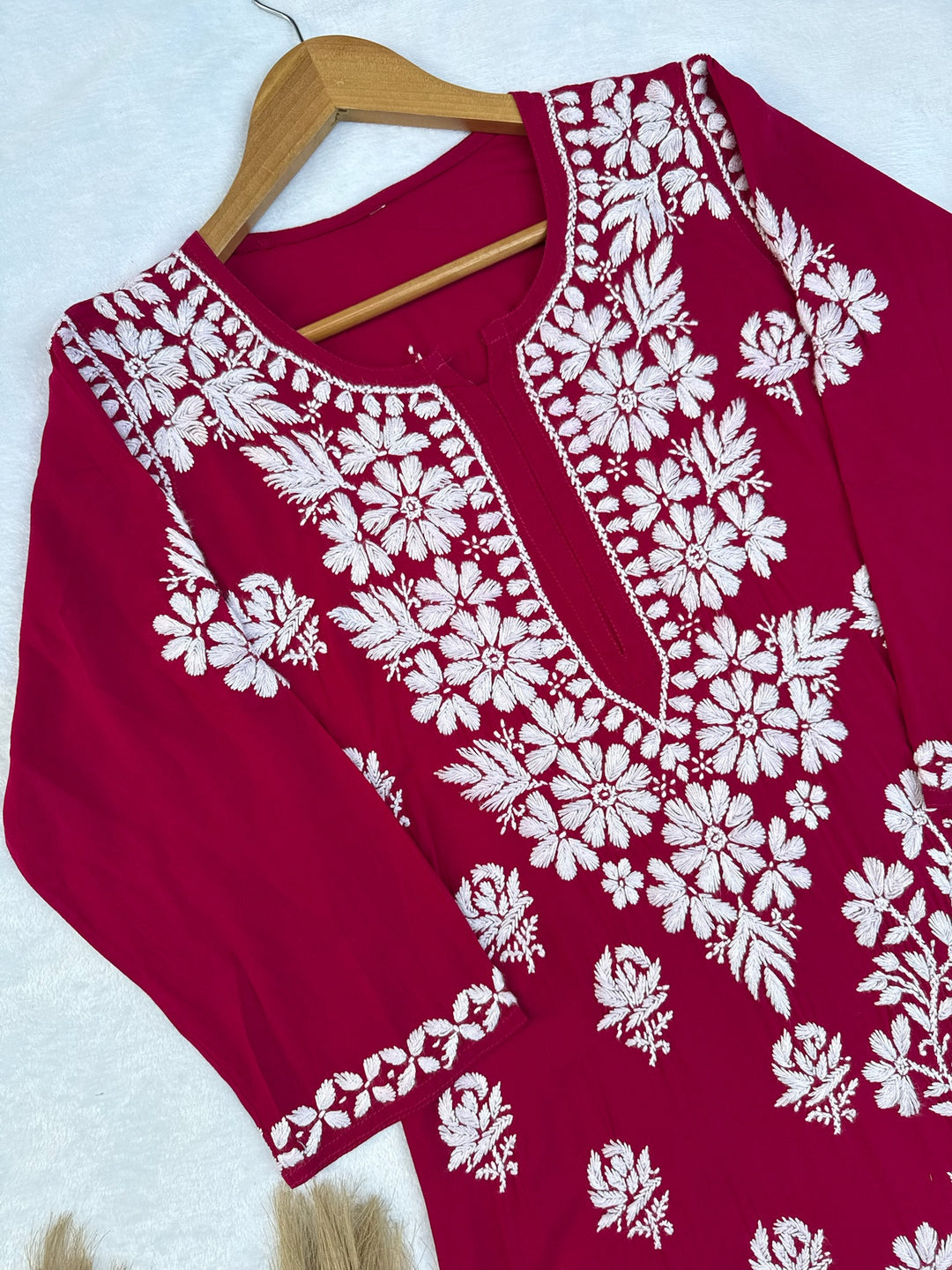 Zeenat Modal Chikankari Long Kurta