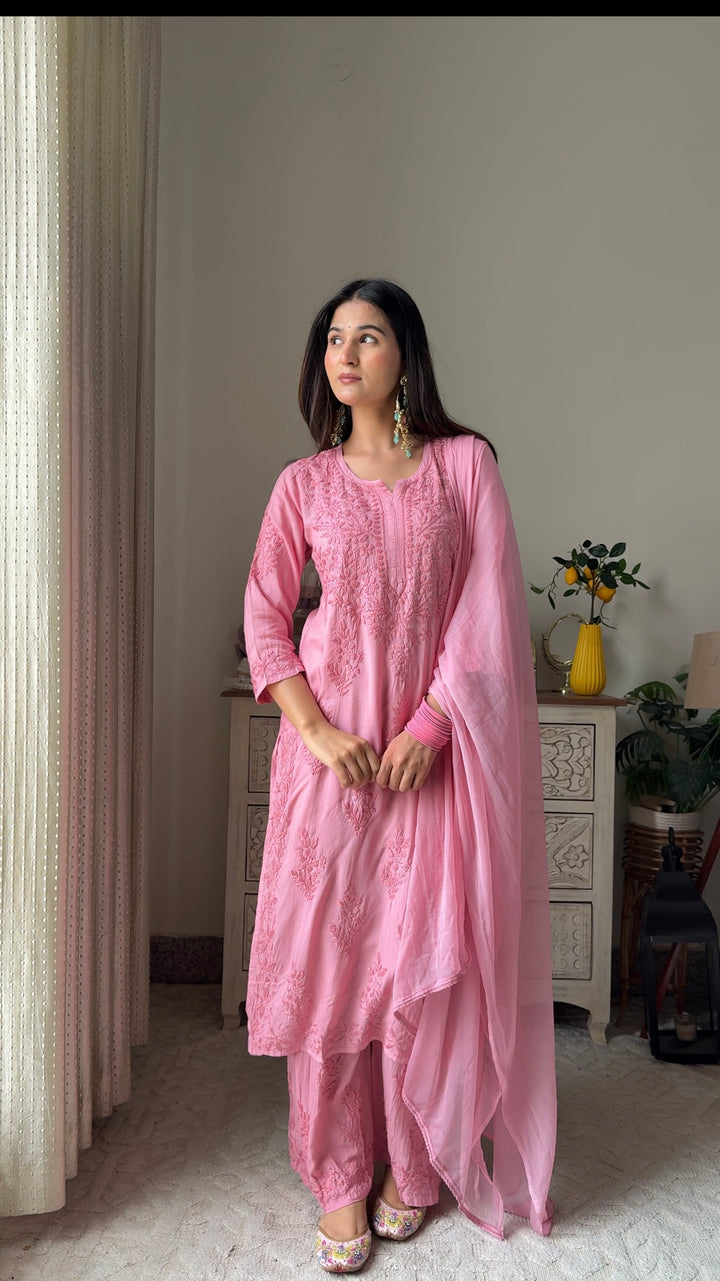 Swati Rathi In Modal Cotton Co-ord Set With Dupatta