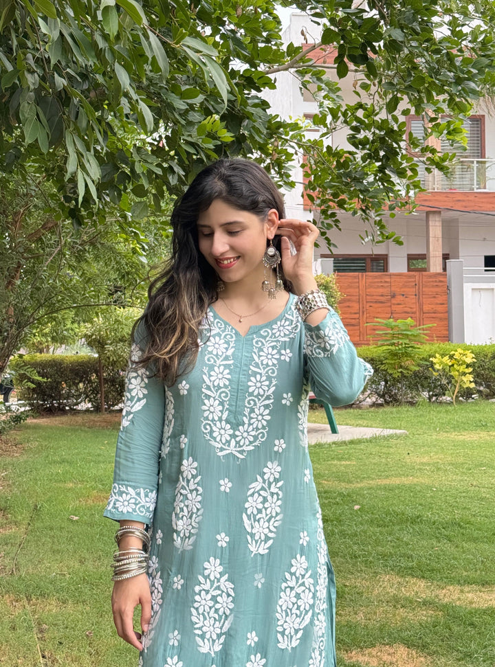 Anushka Modal Chikankari Set