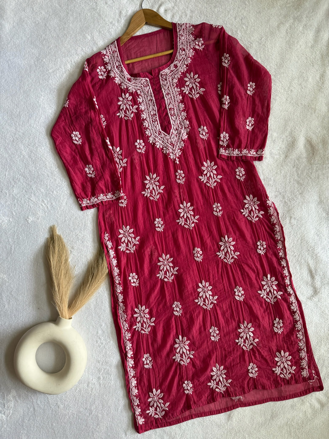 Nitya Mul Chanderi Long Kurta