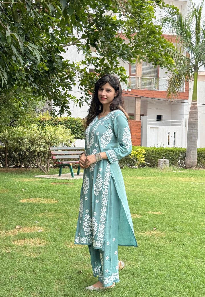 Anushka Modal Chikankari Set