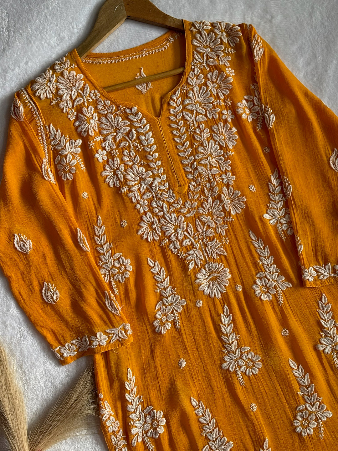 Jannat Viscose Georgette Kurta With 3D Handwork
