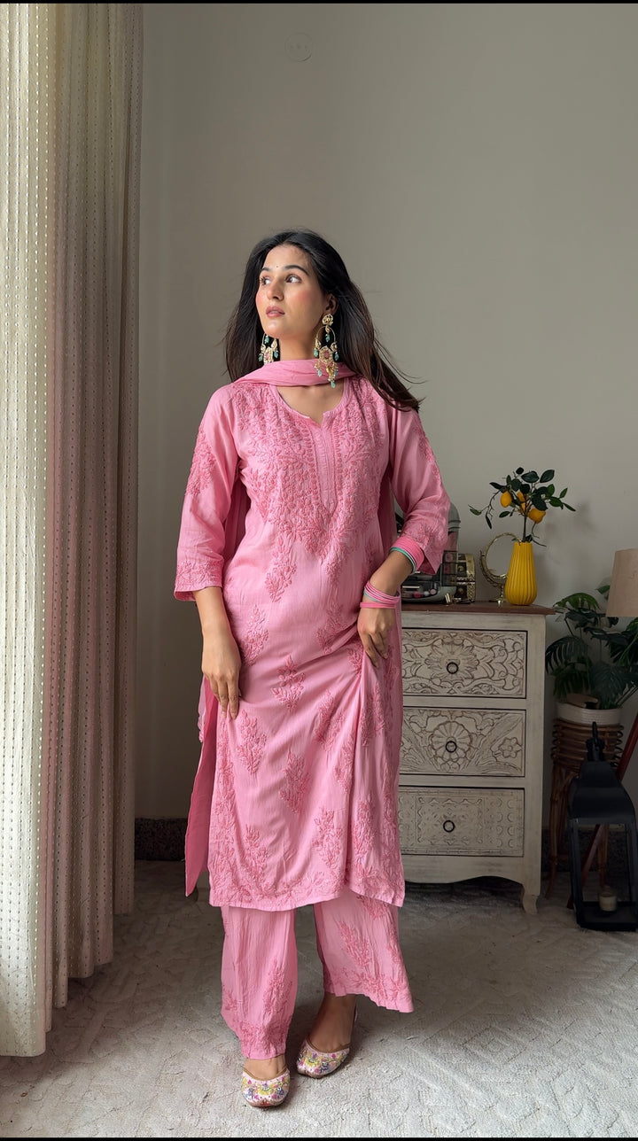 Swati Rathi In Modal Cotton Co-ord Set With Dupatta