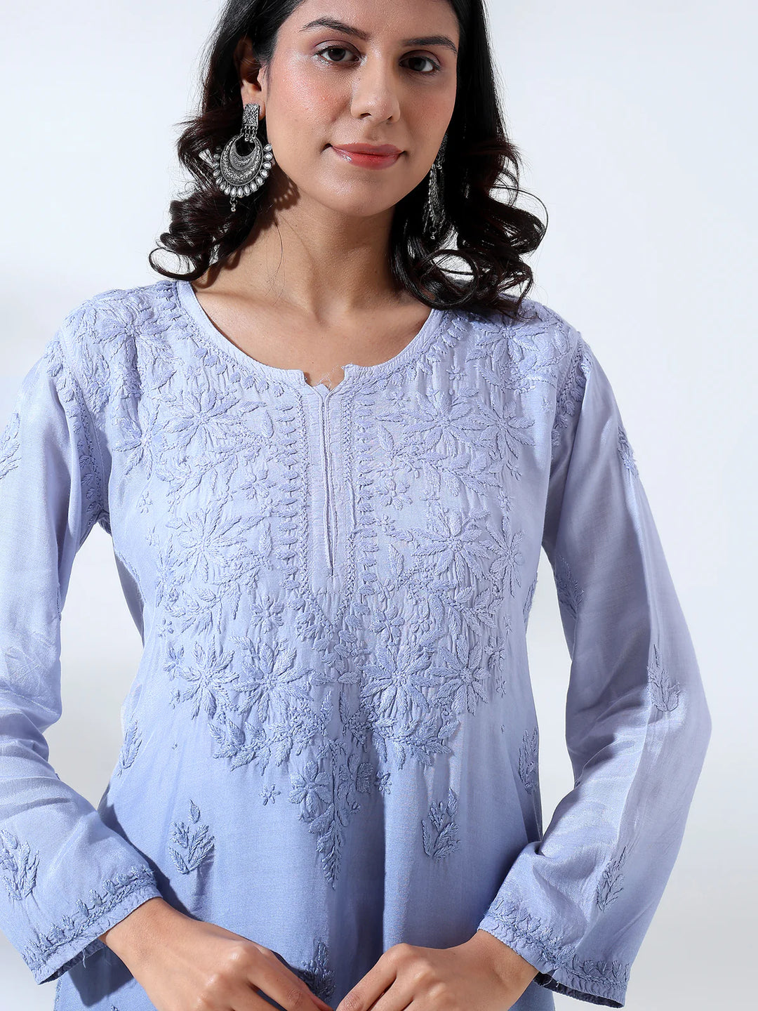 Palak Muslin Long Kurta