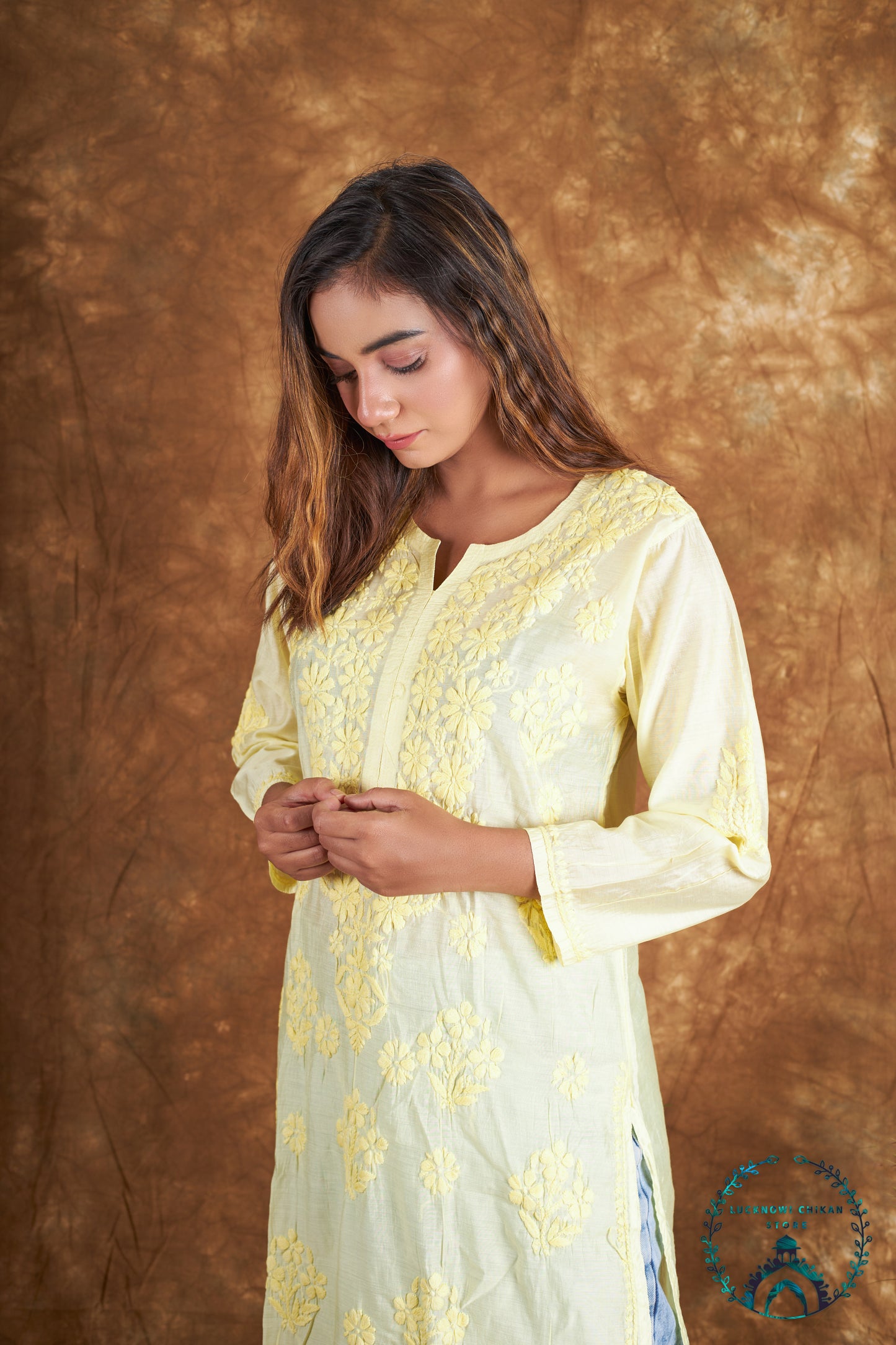 Chanderi Long Kurta