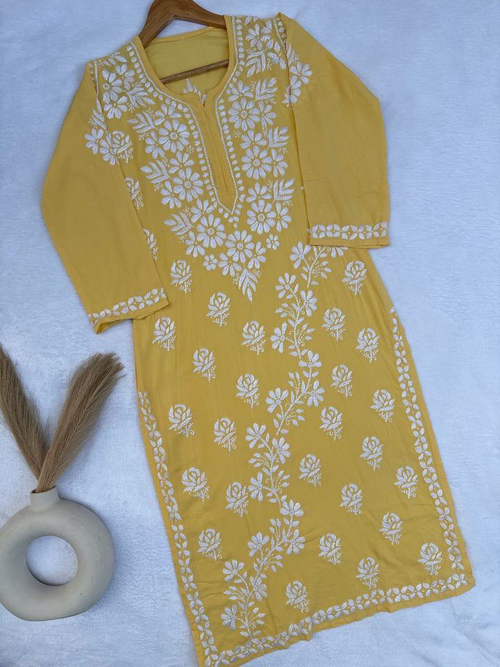 Zeenat Modal Chikankari Long Kurta