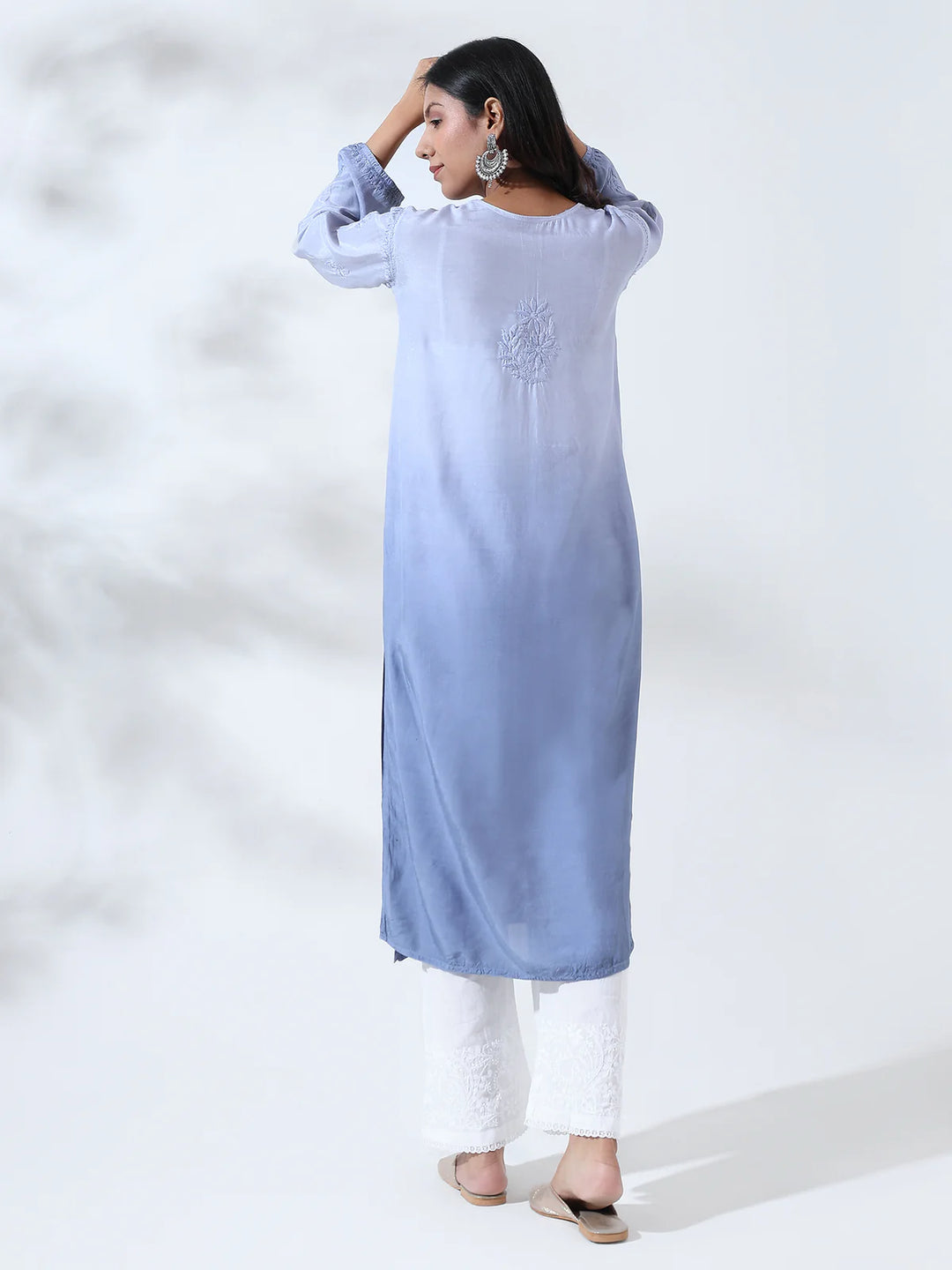 Palak Muslin Long Kurta