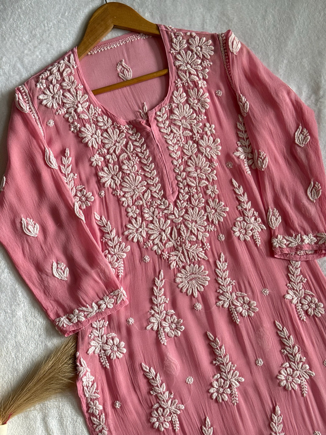Jannat Viscose Georgette Kurta With 3D Handwork