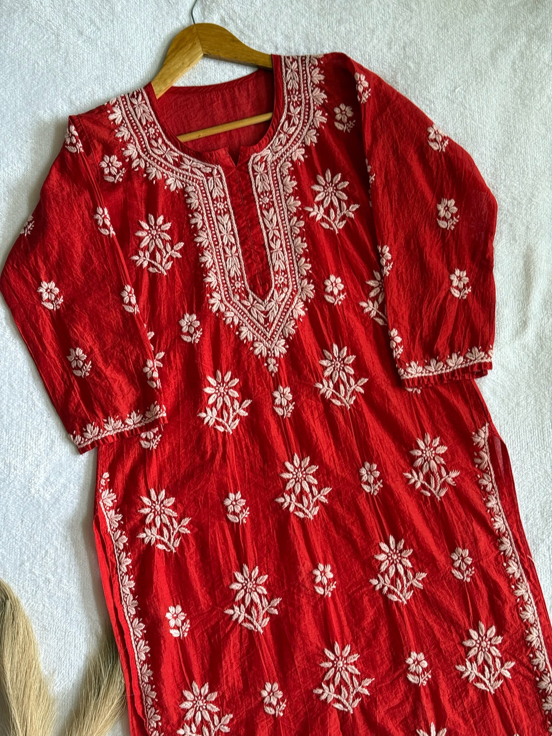 Nitya Mul Chanderi Long Kurta