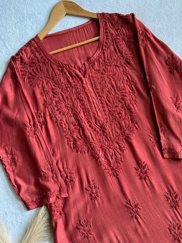 Palak Muslin Long Kurta