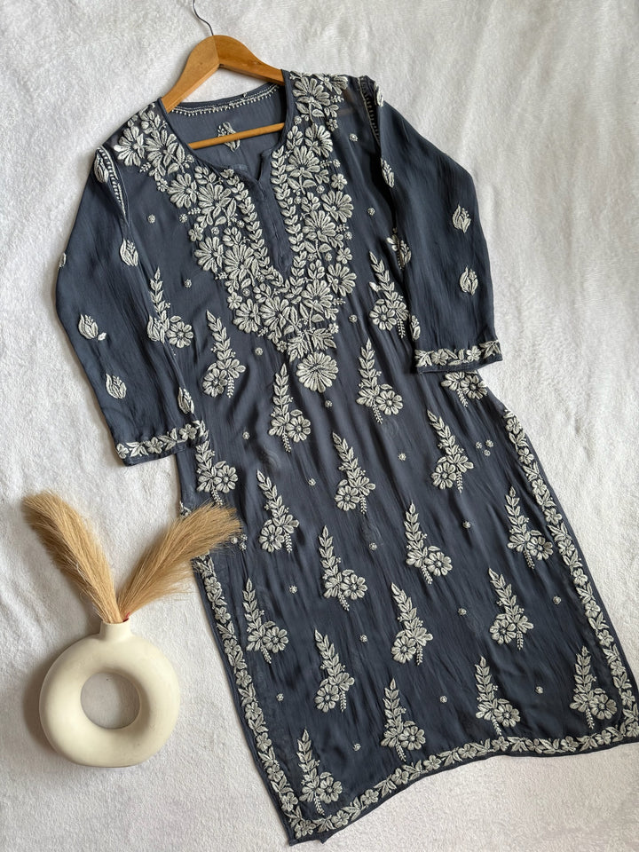 Jannat Viscose Georgette Kurta With 3D Handwork