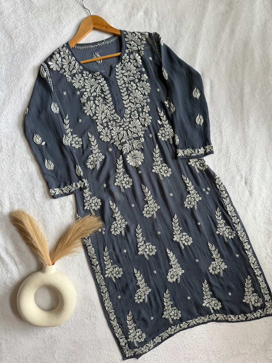 Jannat Viscose Georgette Kurta With 3D Handwork