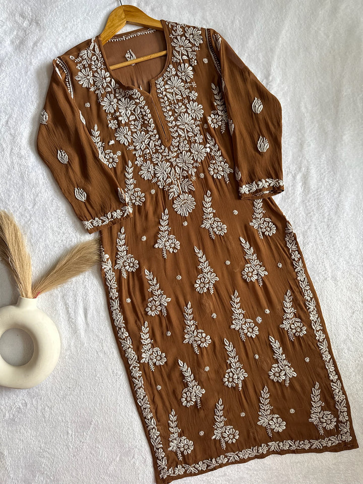 Jannat Viscose Georgette Kurta With 3D Handwork