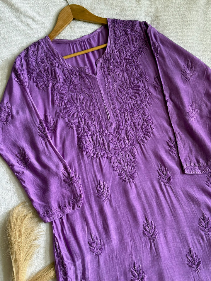Palak Muslin Long Kurta