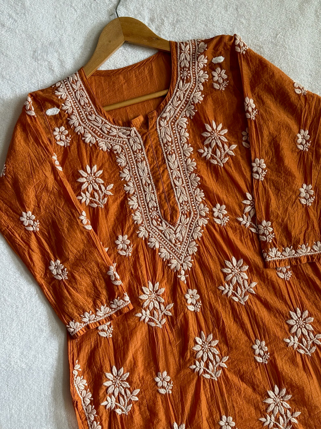 Nitya Mul Chanderi Long Kurta