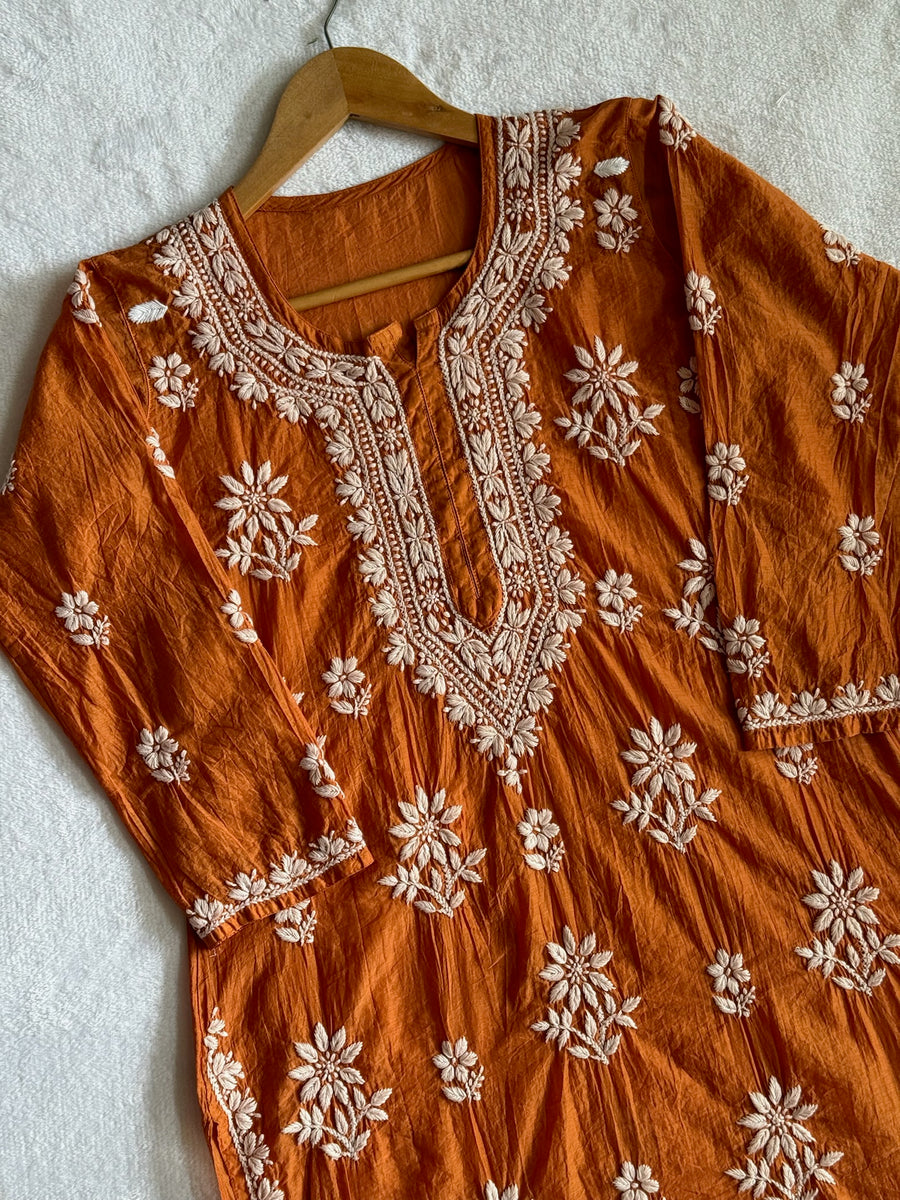 Nitya Mul Chanderi Long Kurta