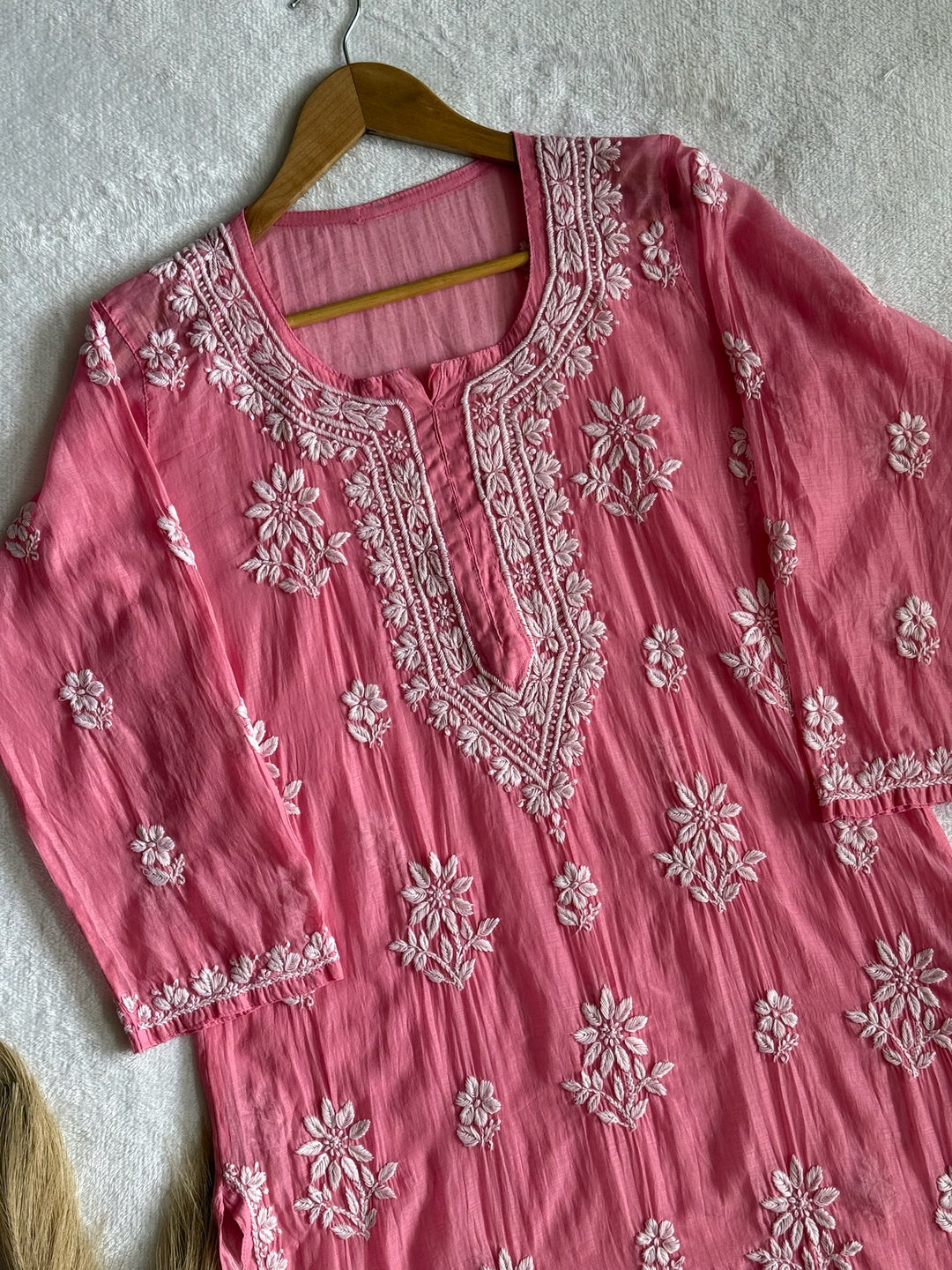 Nitya Mul Chanderi Long Kurta