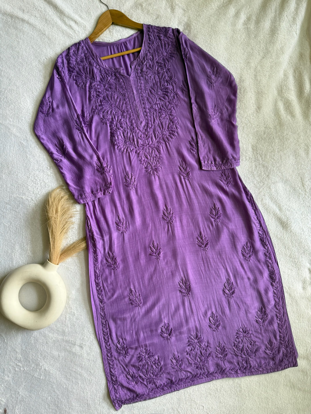 Palak Muslin Long Kurta