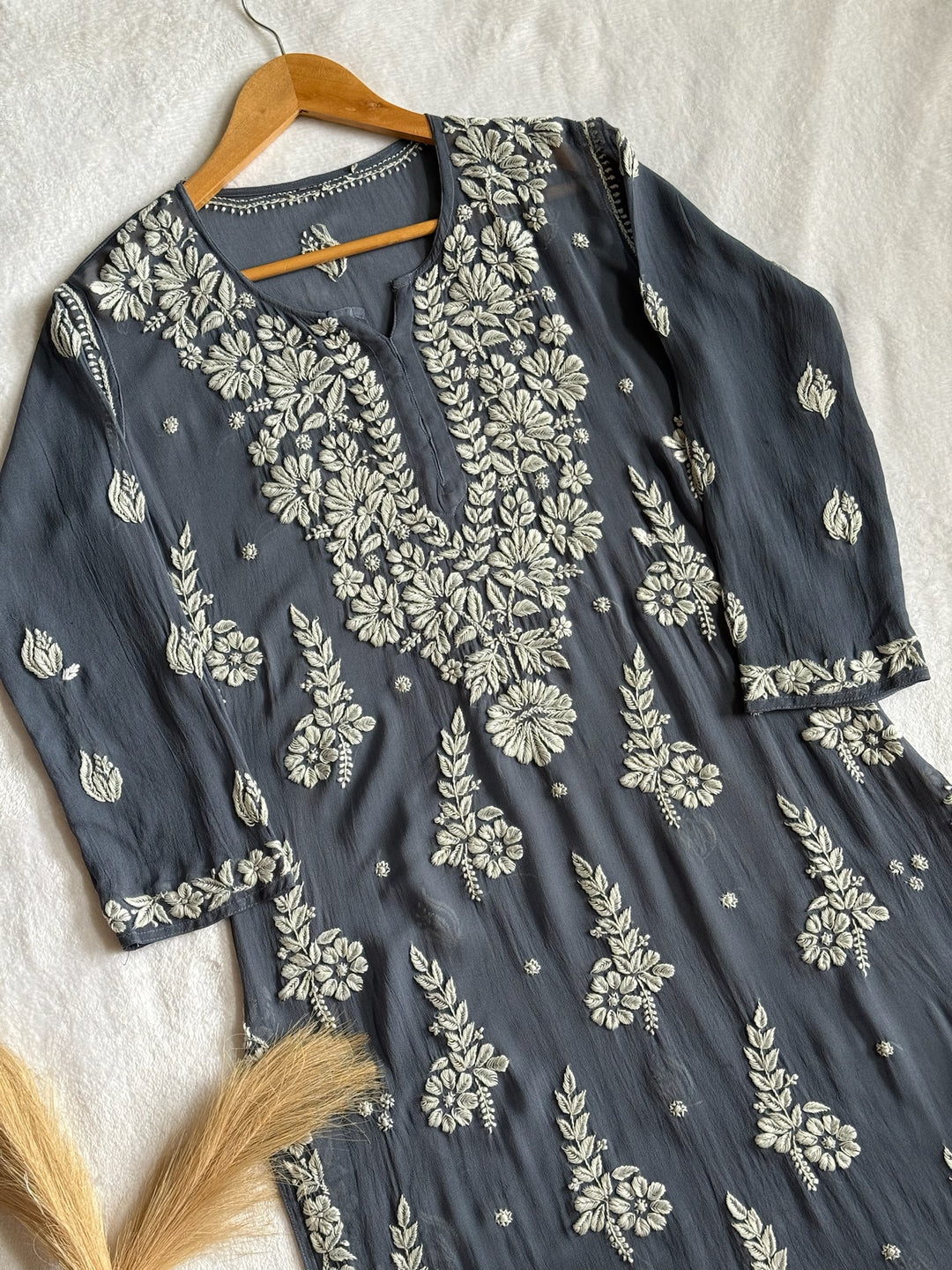 Jannat Viscose Georgette Kurta With 3D Handwork