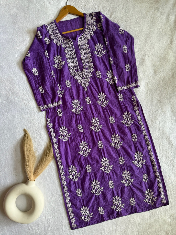 Nitya Mul Chanderi Long Kurta