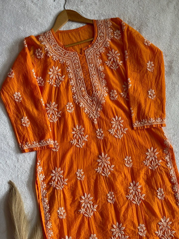 Nitya Mul Chanderi Long Kurta
