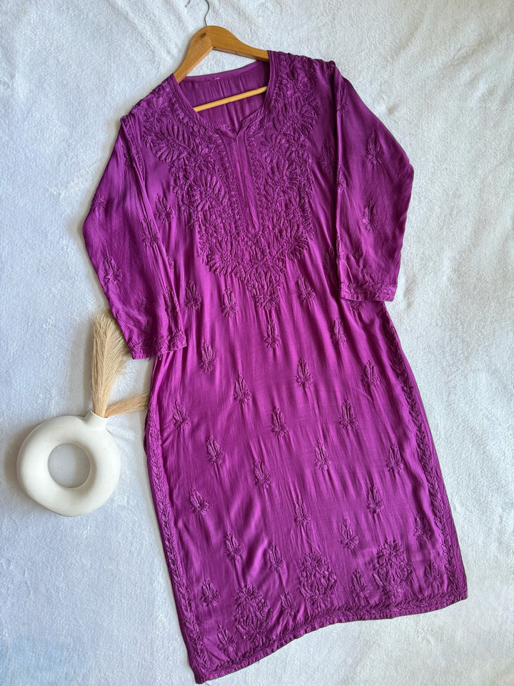 Palak Muslin Long Kurta