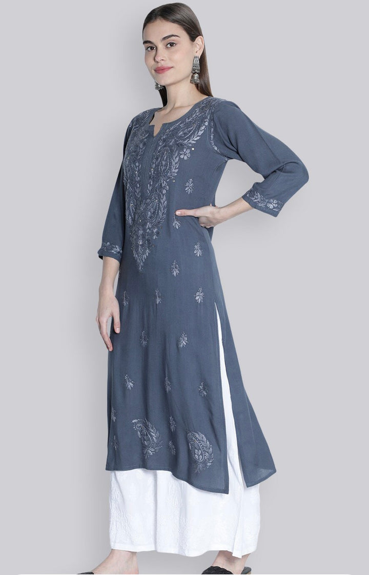 Rayon Mukaish Kurta