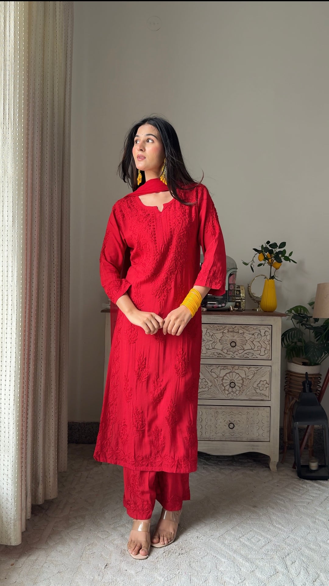 Swati Rathi In Modal Cotton Co-ord Set With Dupatta
