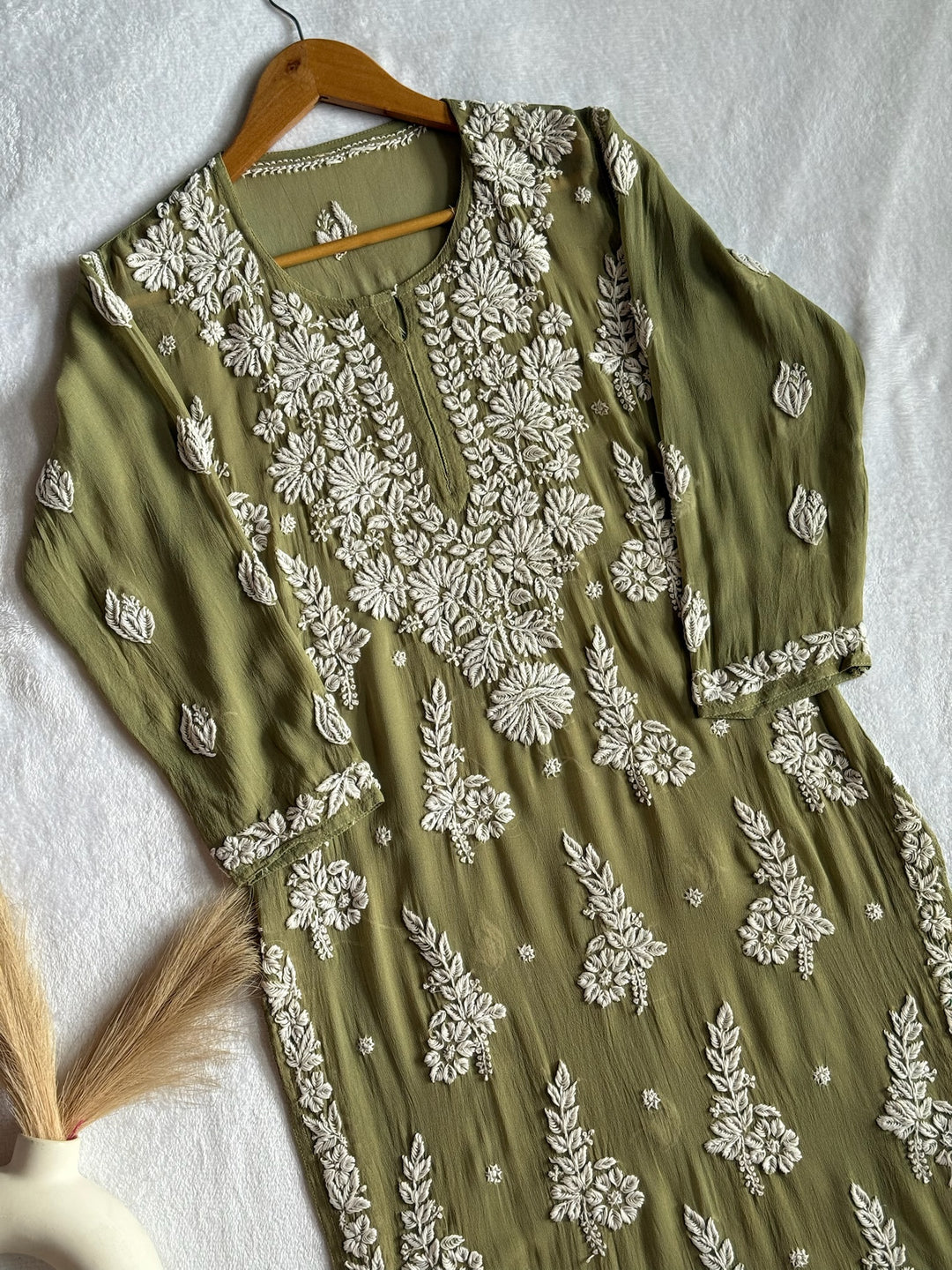 Jannat Viscose Georgette Kurta With 3D Handwork