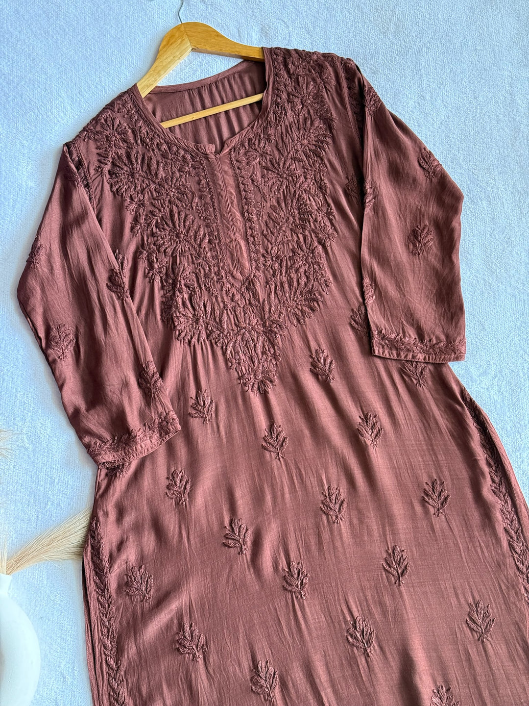 Palak Muslin Long Kurta