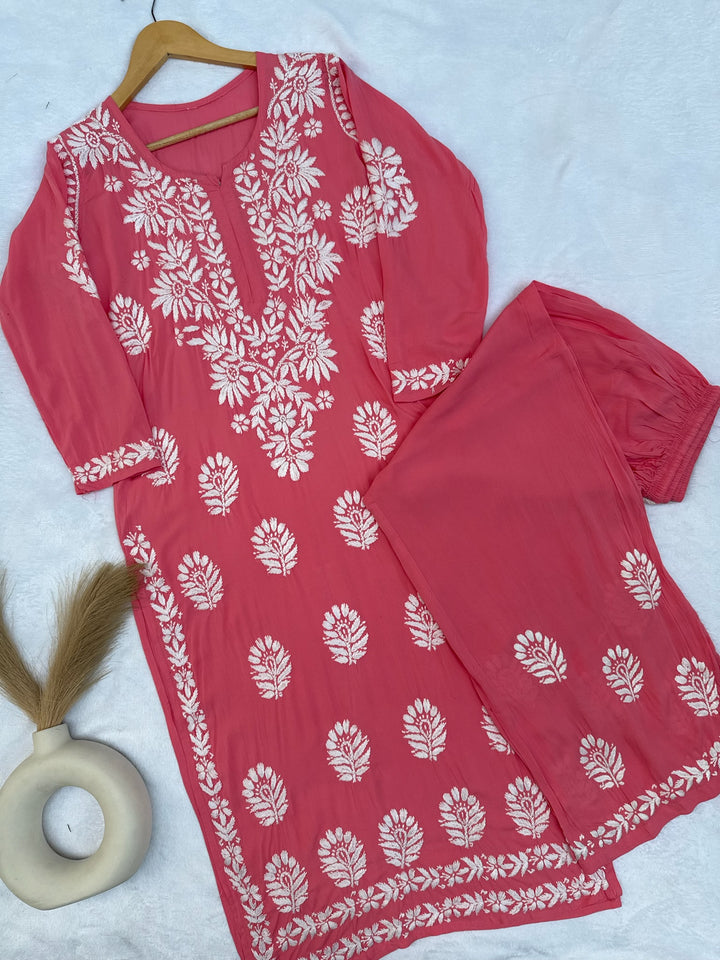 Zara Modal Chikankari Set