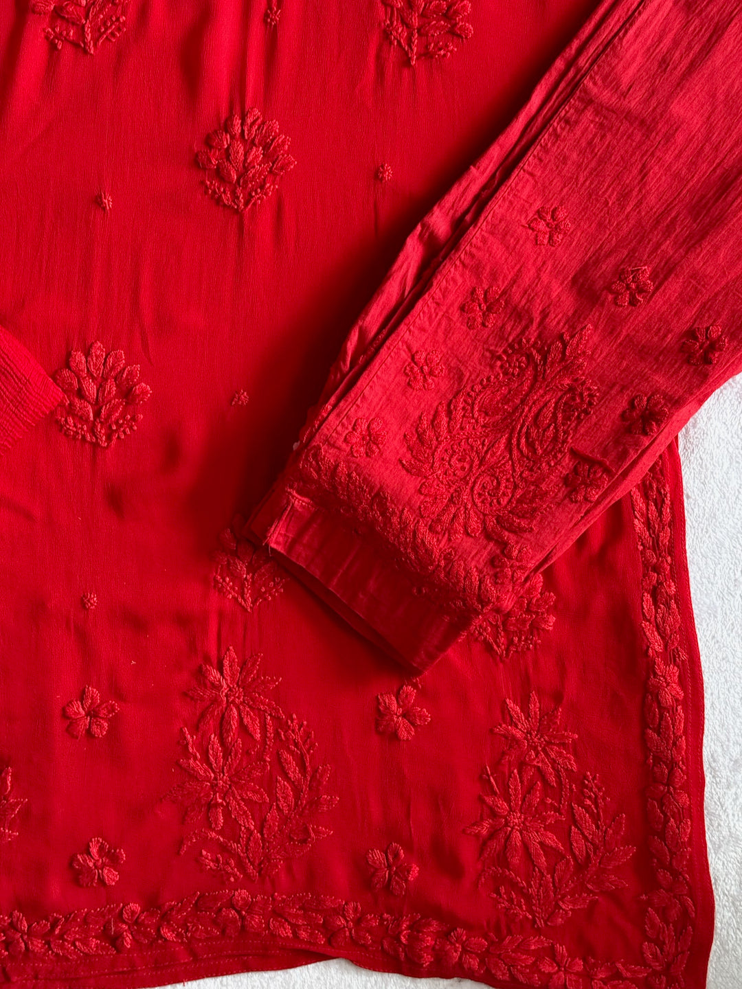Zarina Viscose Georgette Straight Kurta Pant Set