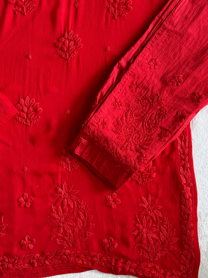Zarina Viscose Georgette Straight Kurta Pant Set